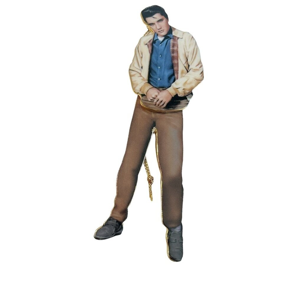 Set of 3 Bradford 2000 Rockin n Rollin Elvis Presley Ornament A00751 COA 38878 - Picture 4 of 11